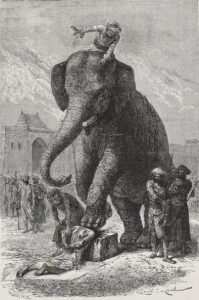 Origins of Capital Punishment- death by an elephant